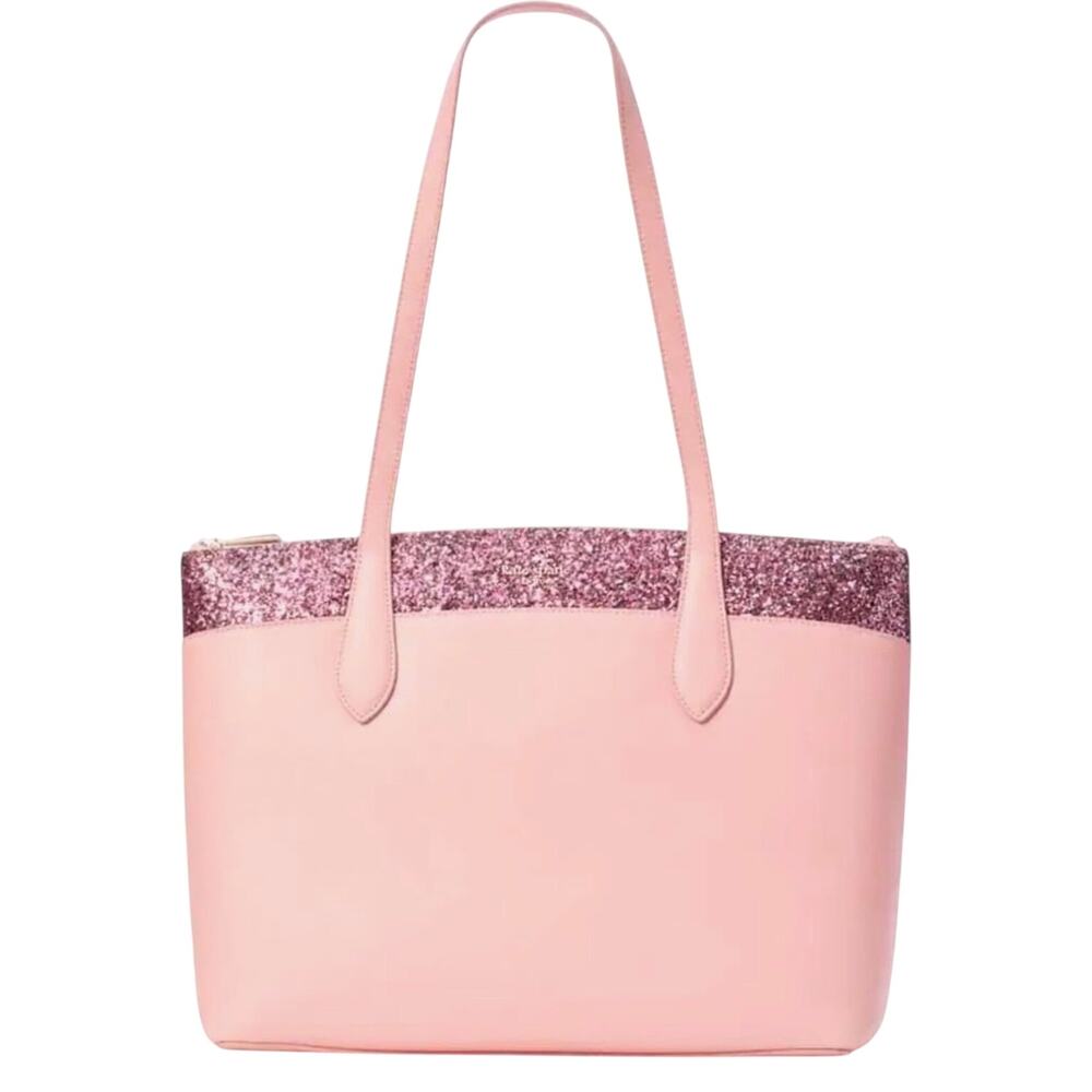 Kate Spade New York Flash Glitter Tote in Pink NWT (Style K8706)